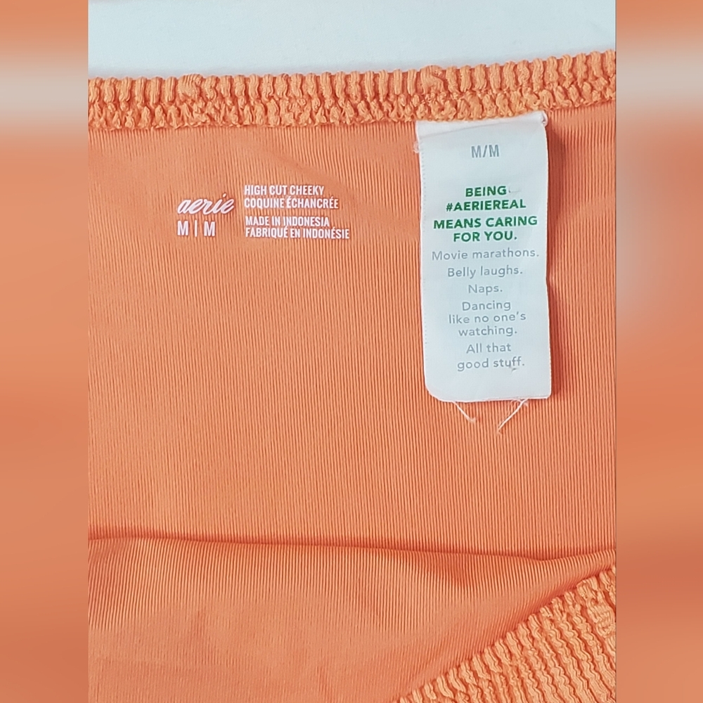Aerie Size M - 2 Piece Set - High Waisted Orange Bikini - Picture 8 of 8